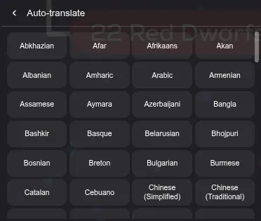 Caption translation