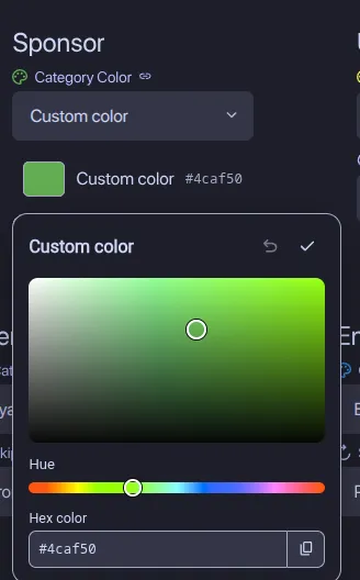 Custom SponsorBlock colors
