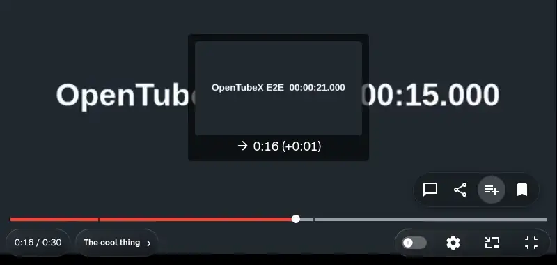 Fullscreen horizontal seeking with a frame preview and live seek-bar thumb