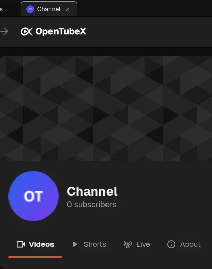 Channel tab avatar stays visible while switching channel sections