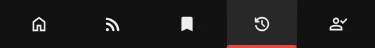 Compact 48 px icon-only navigation