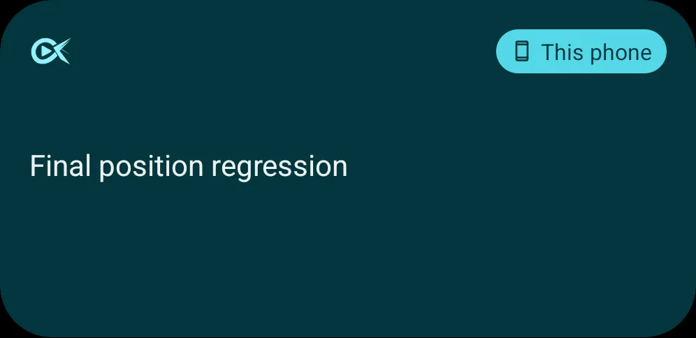OpenTubeX logo in the Android media notification