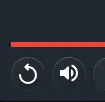 Replay control after seeking to the end of a paused video