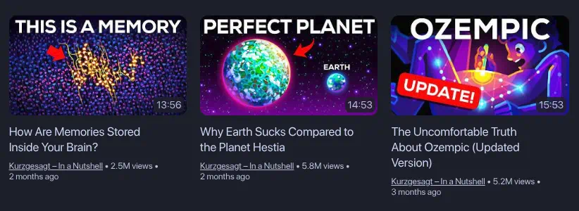 Animated thumbnail preview